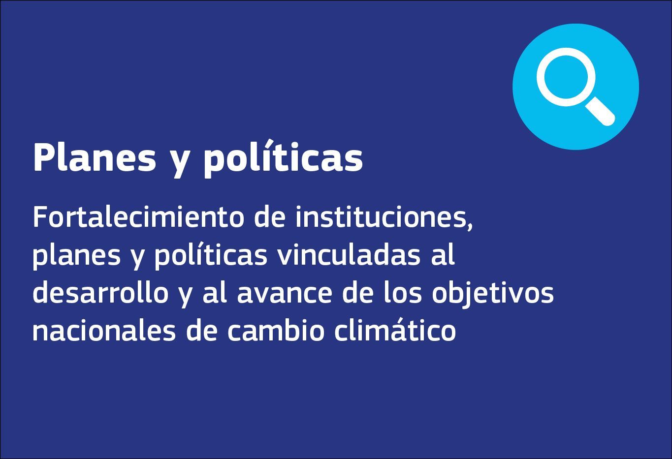 Planes y políticas