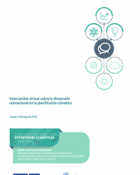 La dimensión subnacional en la planificación climática