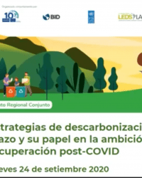 Evento regional conjunto. Segmento 7: Estrategias de Descarbonización de Largo Plazo y la ambición climática y la recuperación post-COVID