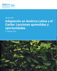Adaptación en América Latina y el Caribe: Lecciones aprendidas y oportunidades Gobernanza Climática