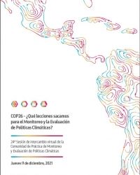 COP26: ¿Qué lecciones sacamos para el Monitoreo y la Evaluación de Políticas Climáticas?