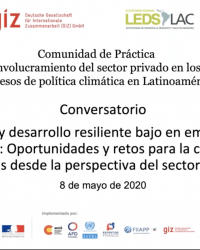 Covid 19 y desarrollo resiliente bajo en emisiones en Latinoamérica