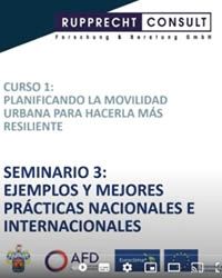 Curso 3: Planificando la movilidad urbana para hacerla más resiliente 