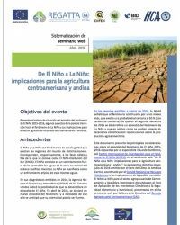 De El Niño a La Niña: implicaciones para la agricultura centroamericana y andina