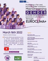 Promoting a just and inclusive green transition: mainstreaming the gender perspective in policies and processes in Latin America and the Caribbean