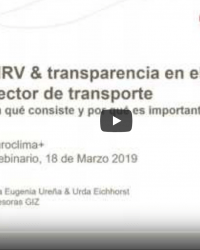 Introducción al concepto de MRV y transparencia en la gestión del transporte