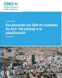 Escalonando las SbN en ciudades de América Latina y el Caribe del pilotaje a la planificación