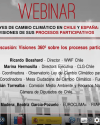 Visiones del proceso participativo del proyecto de ley marco de Cambio Climático de Chile