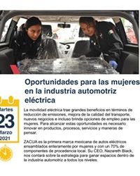 Oportunidades para las Mujeres en la Industria Automotriz Eléctrica