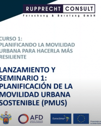 Curso 1: Planificando la movilidad urbana para hacerla más resiliente