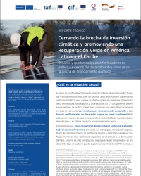 Cerrando la brecha de inversión climática y promoviendo una Recuperación Verde en América Latina y el Caribe