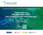 Conversatorio Virtual: Mensajes de la COP27 para el sector privado latinoamericano