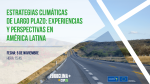 Estrategias Climáticas de Largo Plazo: Experiencias y perspectivas en América Latina