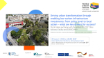 Driving urban transformation through enabling low-carbon infrastructure investments: from policy level to local action ? what are key drivers for success? Stock-taking exchange with the global FELICITY Cities Advisory Facility and EUROCLIMA+